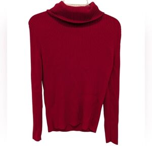 Banana Republic Vibrant Red Cowl Neck Sweater